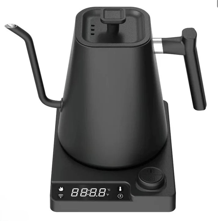 Fierbător electric KT10 Pour Over PRO, cu design elegant și funcție de temperatură reglabilă pentru cafea perfectă.