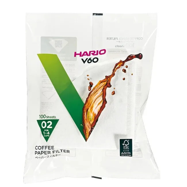 Filtru Hario V60 Marime 02, 100 buc