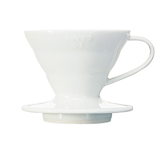 HARIO Coffee Dripper Ceramic V60 TIP-01 White - unghi 2